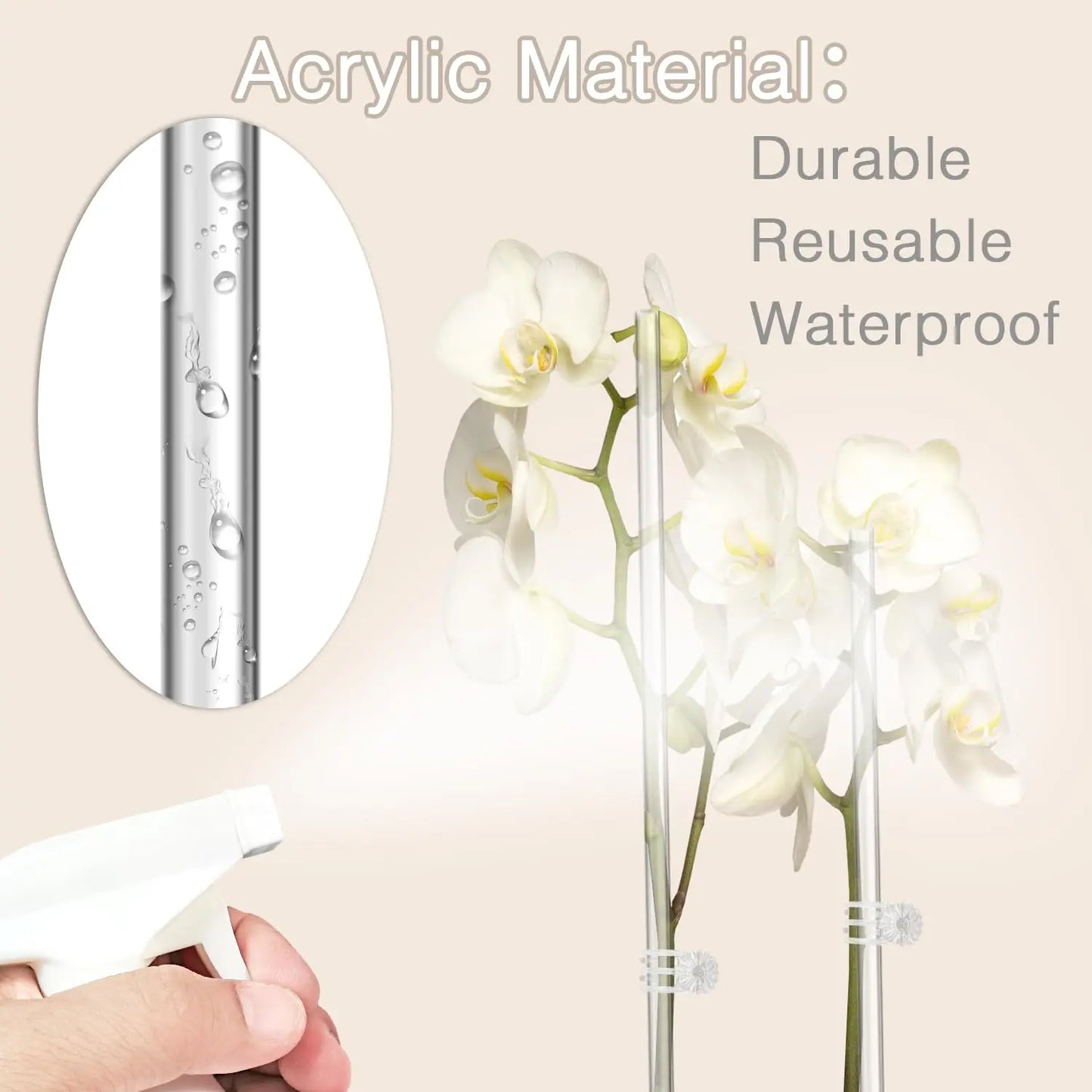 Acrylic Plant Support Sticks