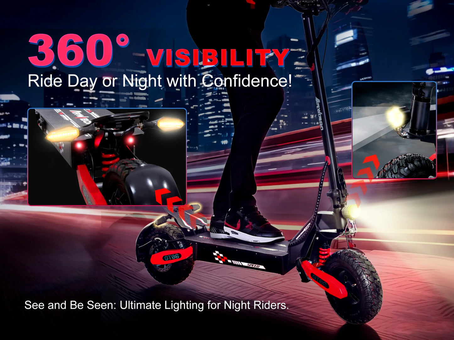 Adults -Max Speed 25MPH, 48V 13AH/23.4AH, 11"Off-Road Tires | US Stock, Factory Direct