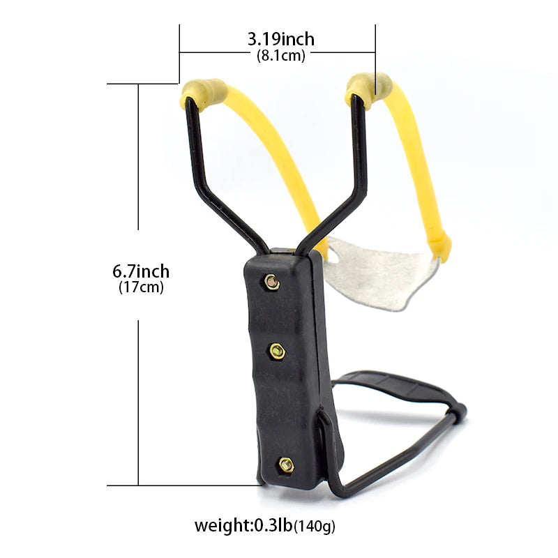 Portable Foldable Slingshot, Outdoor Wrist Support Slingshot, High Power Hunting Launcher.