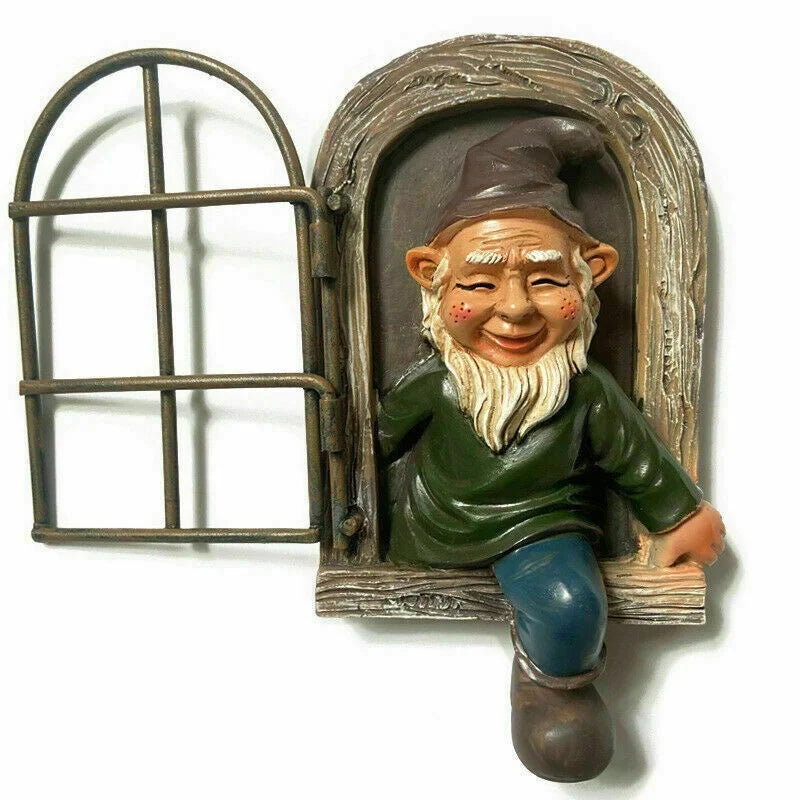 Naughty Garden Gnome Statue
