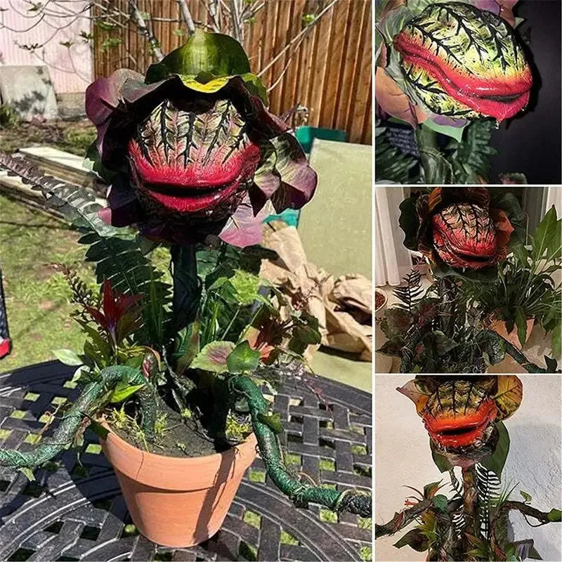 Halloween Resin Audrey II Piranha Plant Decoration Pop Movie Little Shop Of Horrors Statues