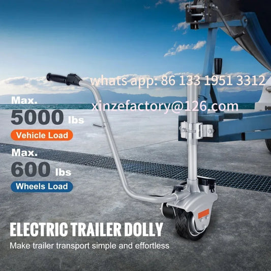 Trailer Dolly 12V Trailer Jockey Wheel with 22 ft/min Speed & Adjustable Height for Moving
