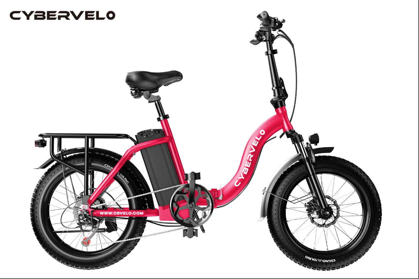Cybervelo EK4 EK5 Foldable 28+MPH 80Miles Removable Battery Fat Tire Off-road E-bike