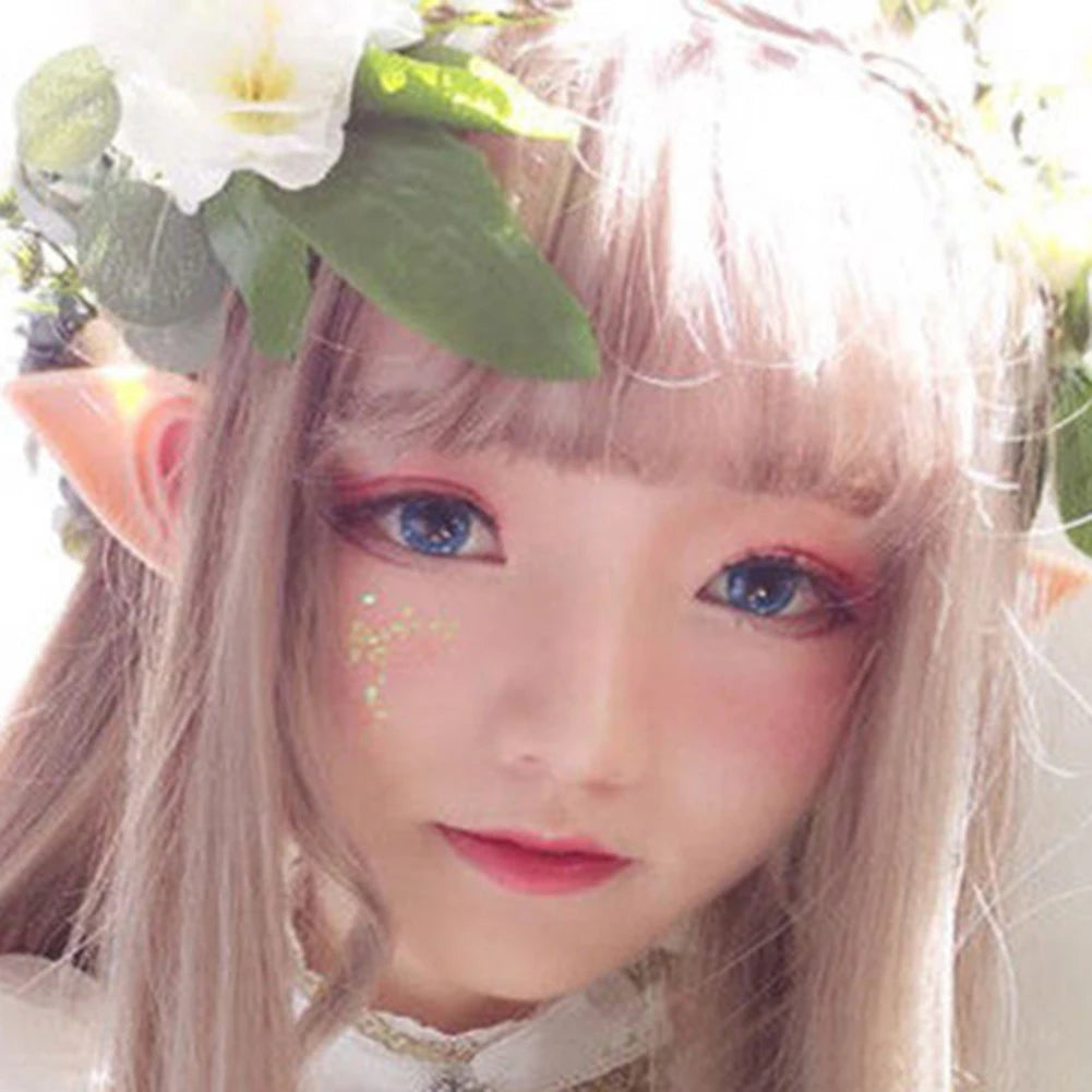 12-1pair Halloween Angel Elf Ears Soft Latex Fake Ears Fairy Vampire Costume Halloween
