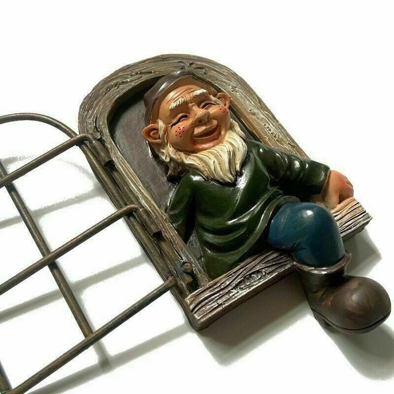 Naughty Garden Gnome Statue