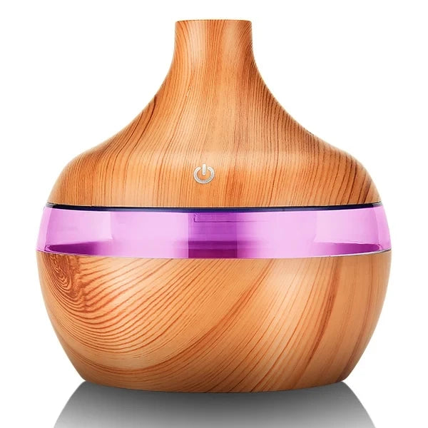 Compact USB Aroma Diffuser & Humidifier with LED Night Light