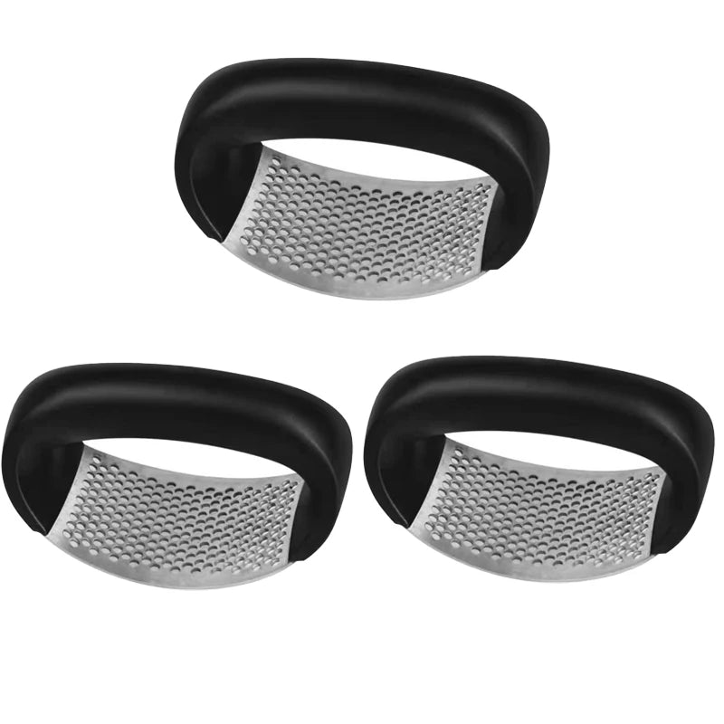 Stainless Steel Garlic Press Rocker Manual Garlic Mincer CrusherSqueezer Labor-saving Kitchen Gadget Vegetable Tool