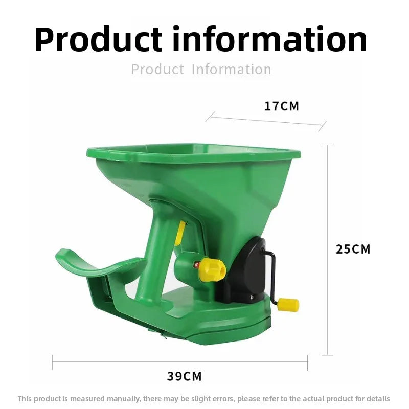 Fertilizer, Seed, and Snow & Ice Melter Dispenser, Hand Regulated