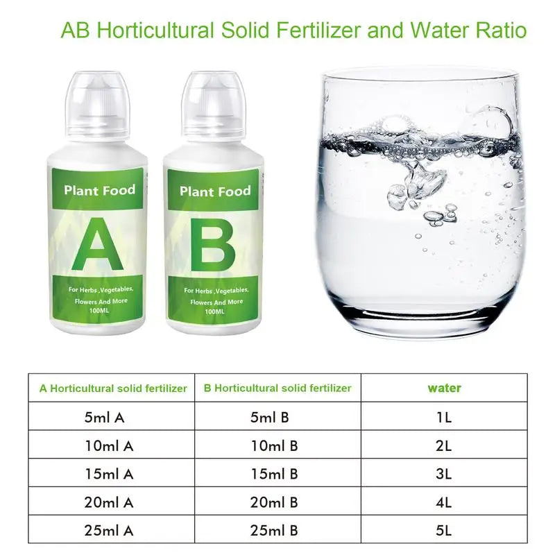 Fertilizer A and B Hydroponic Garden Plant Food