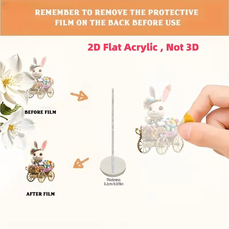 Easter Bunny Desktop Ornament Egg Celebration