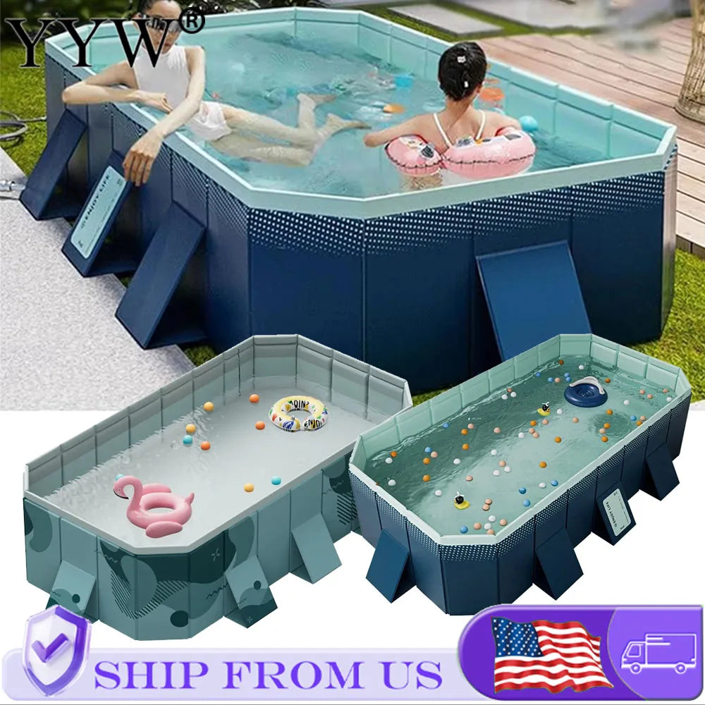 2.1m 2.6m 3m Non-Inflatable Home Swimming Pool Foldable Summer Water Sports Party Pools