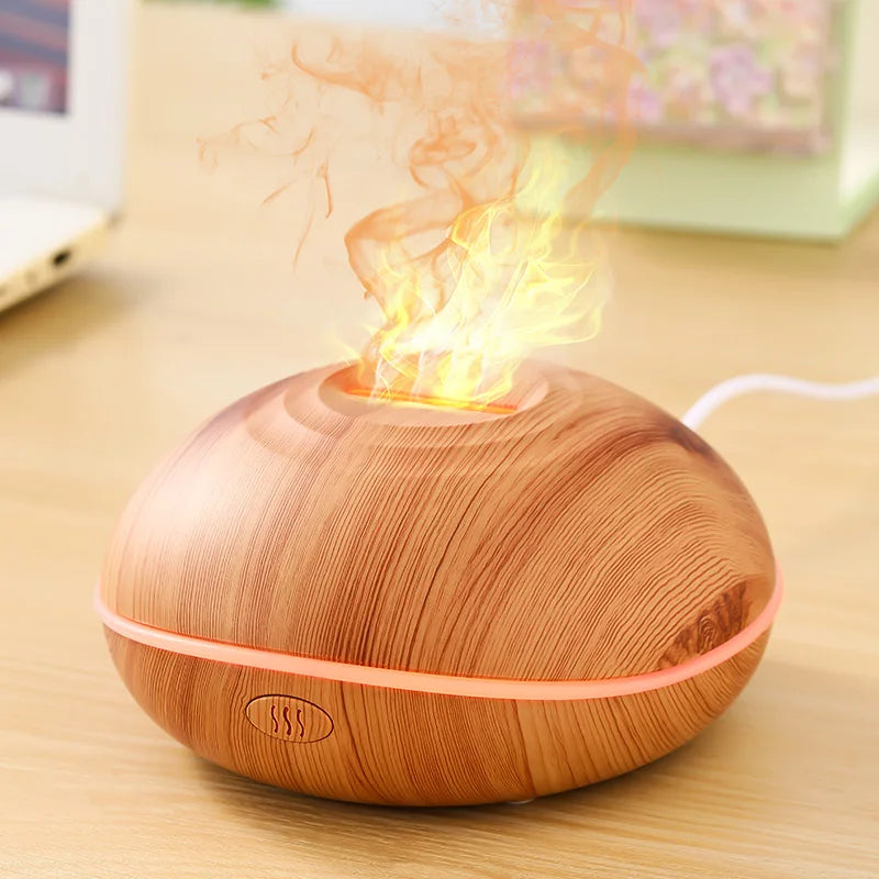 Aroma Humidifier flame Can Add Essential Oil  Air Humidifier Equipped with colorful lighting function