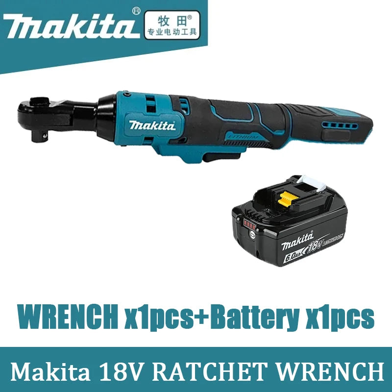 Makita 18V  Brushless Ratchet Right Angle 3/8 Wrench Cordless Variable Speed Power LED