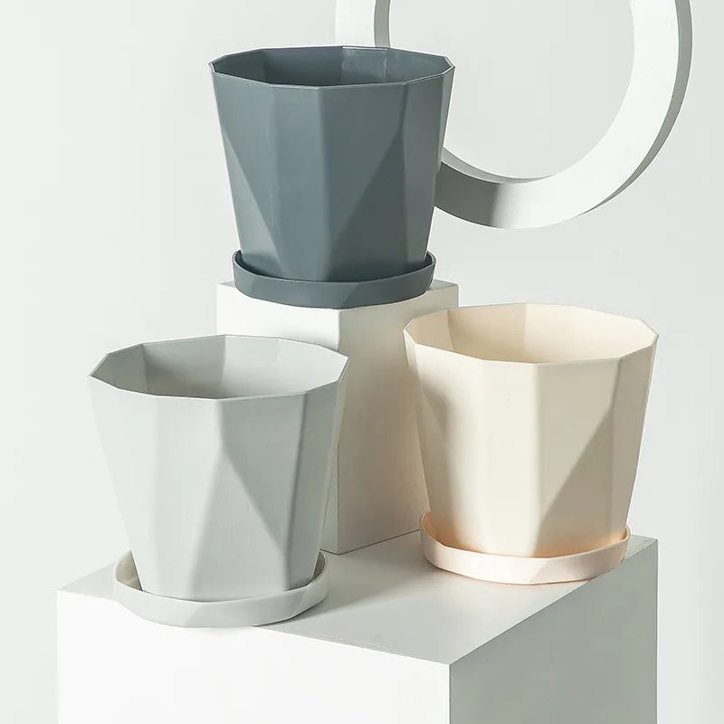 Flowerpot with Thickened Nordic Simplicity Durability and High Aesthetic Value