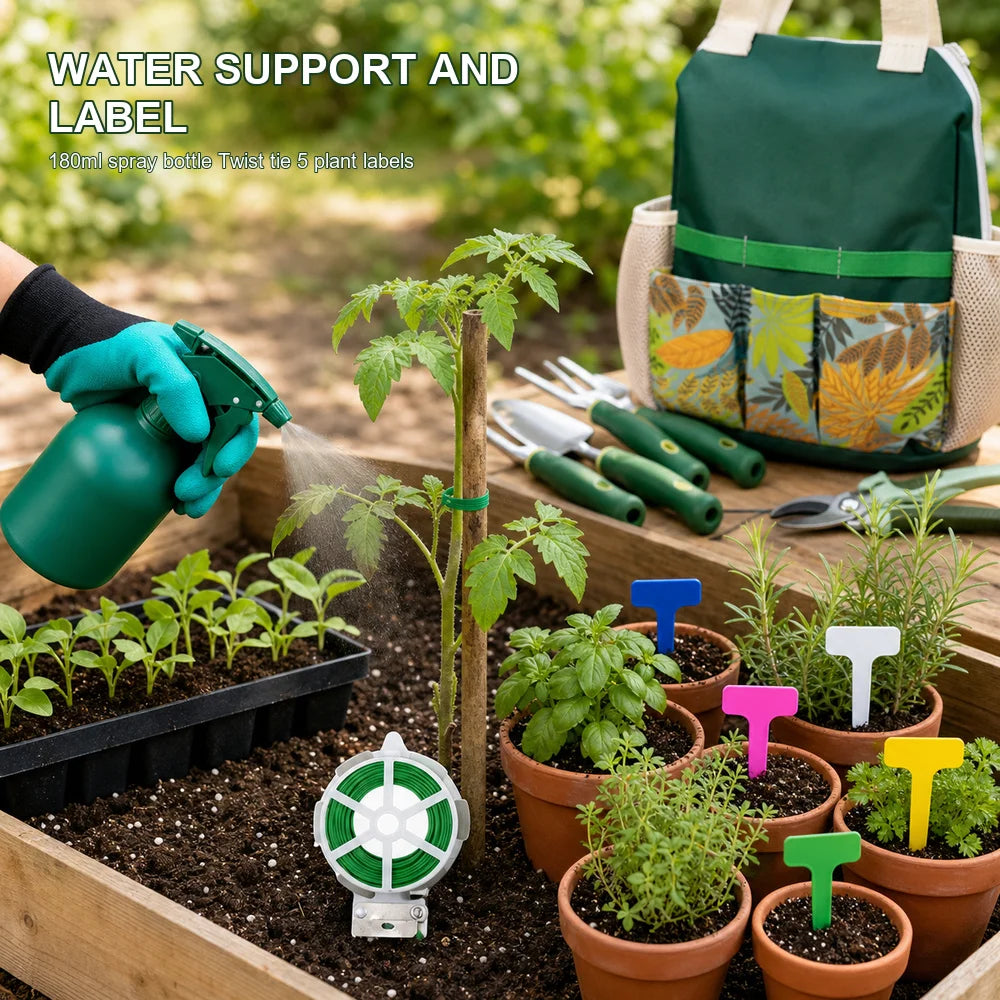 16-Piece Garden Tool Set with Tote Bag & Gloves | Aluminum Alloy