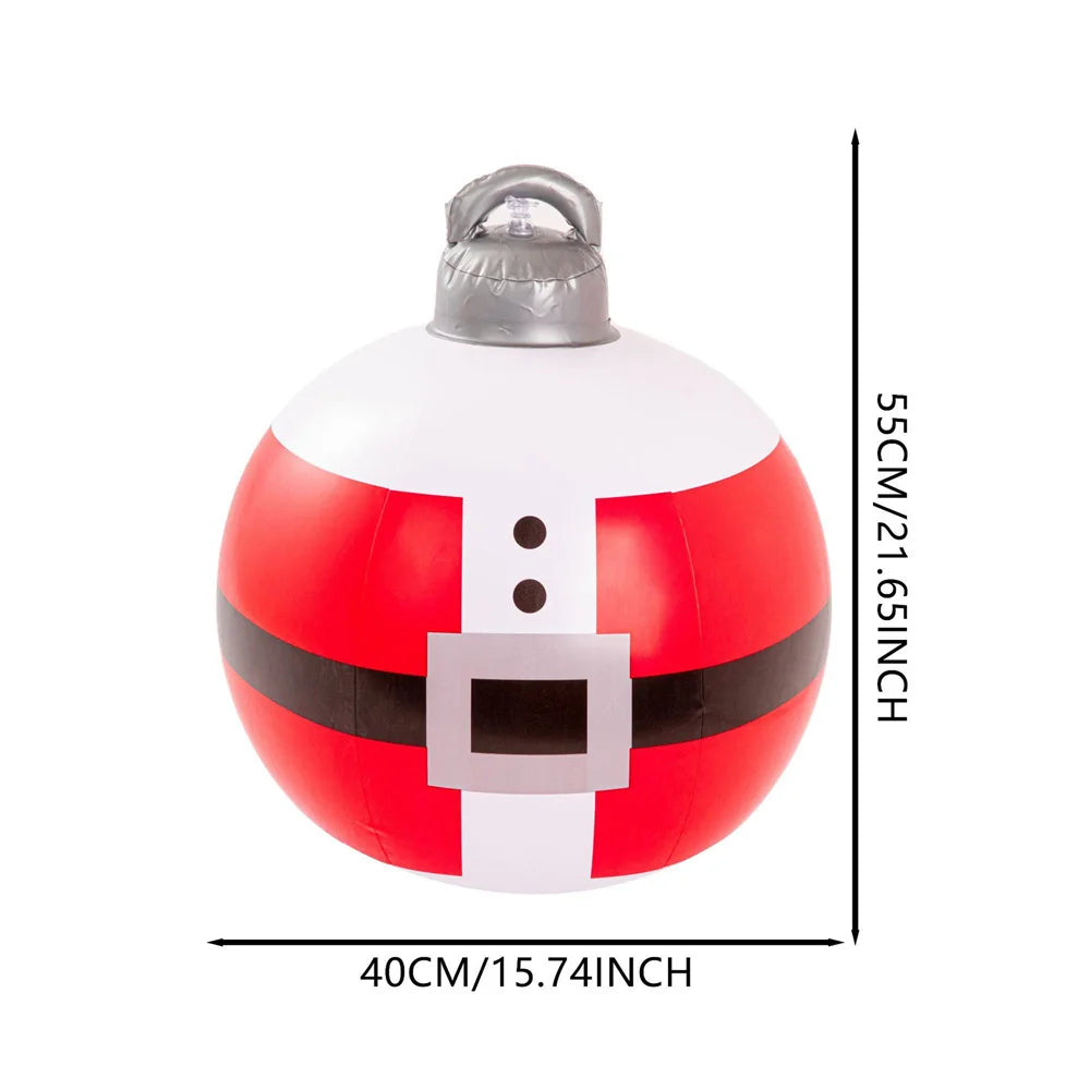 55CM Christmas Inflatable  PVC Giant Christmas Tree Decorations Large Balls Courtyard Ornaments