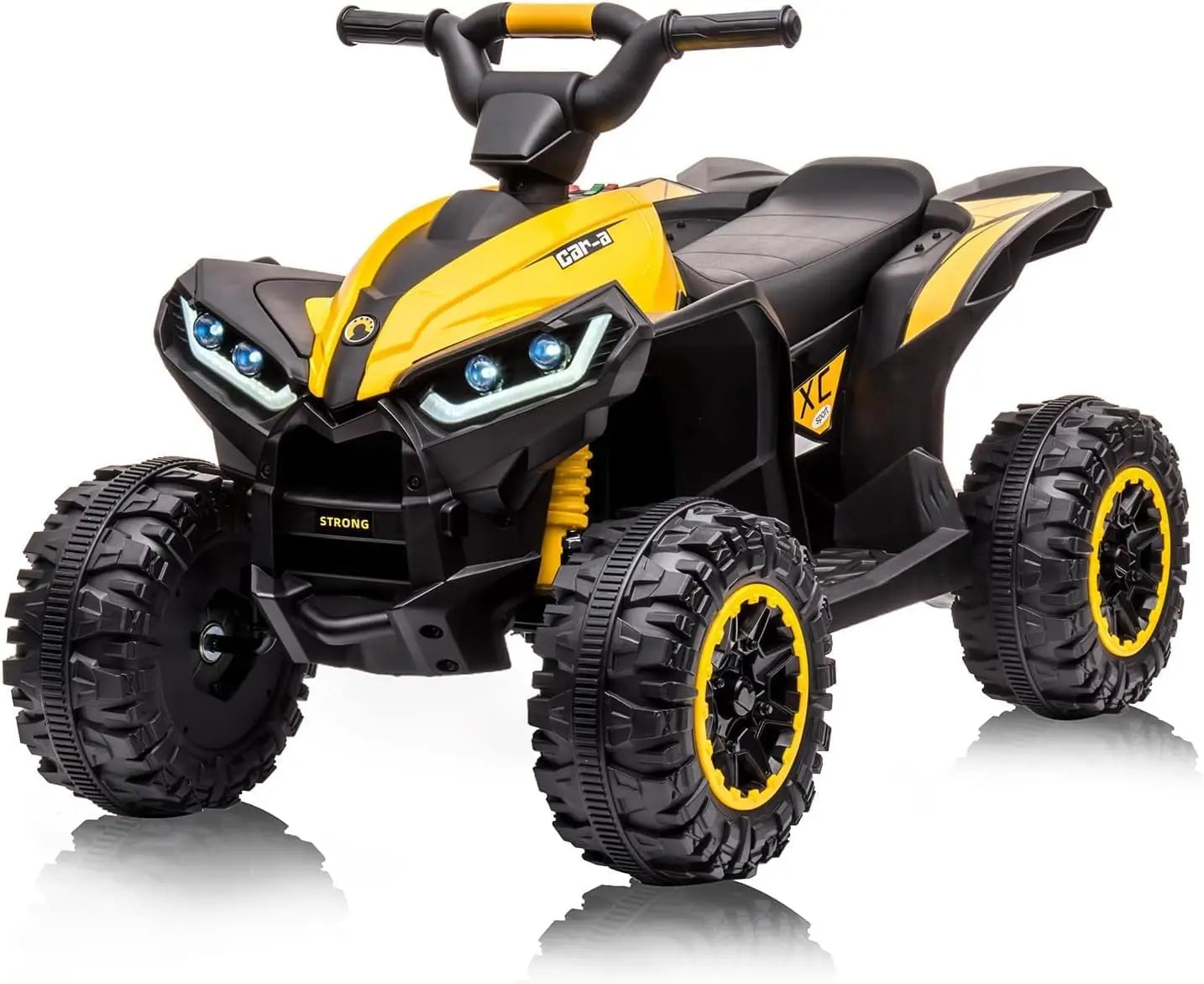 12V Electric ATV High/Low Speed Battery Powered Ride On Toy With Remote & Treaded Tires For Boys Girls