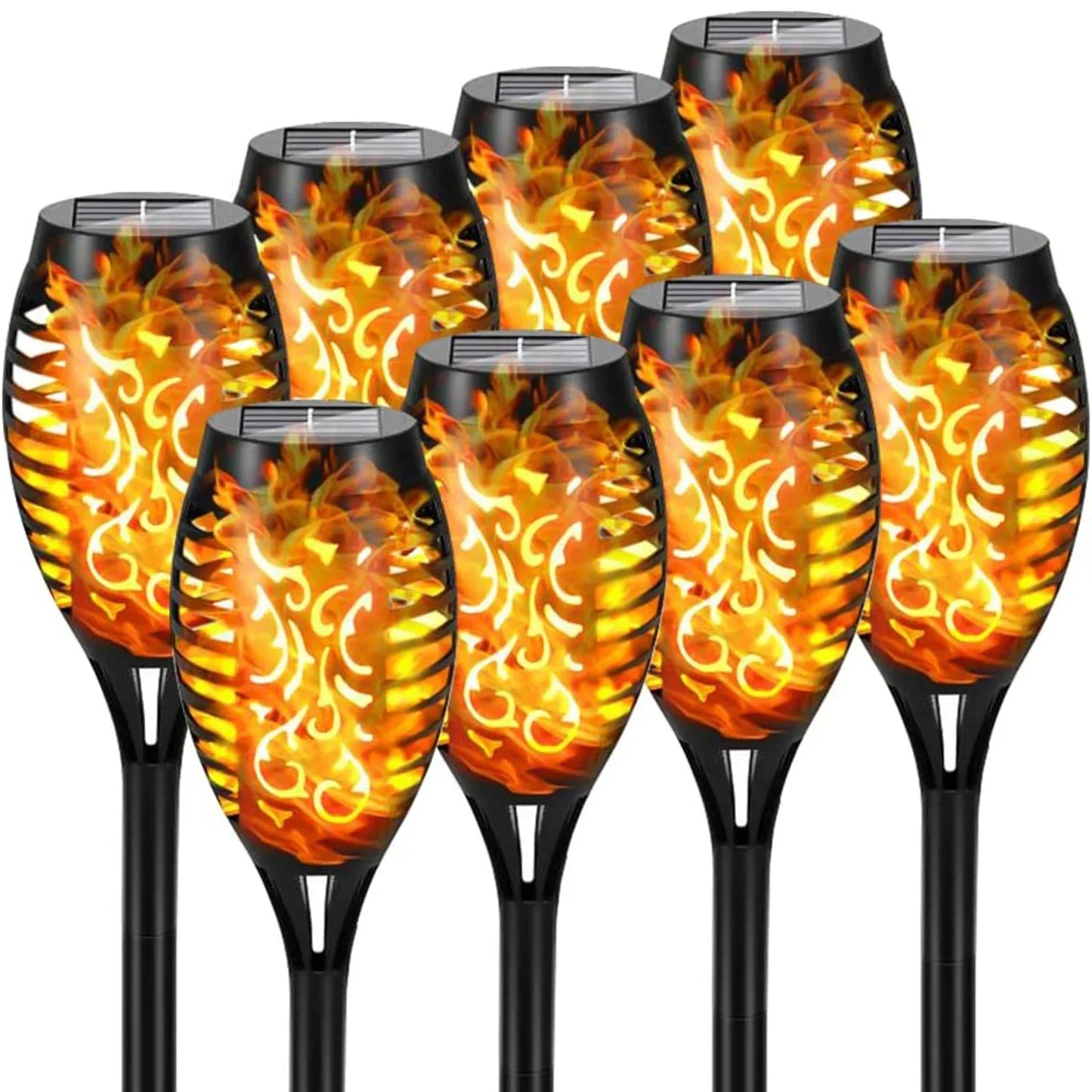 12 LED Solar Flame Torch Lights Outdoor – Waterproof Garden Lighting
