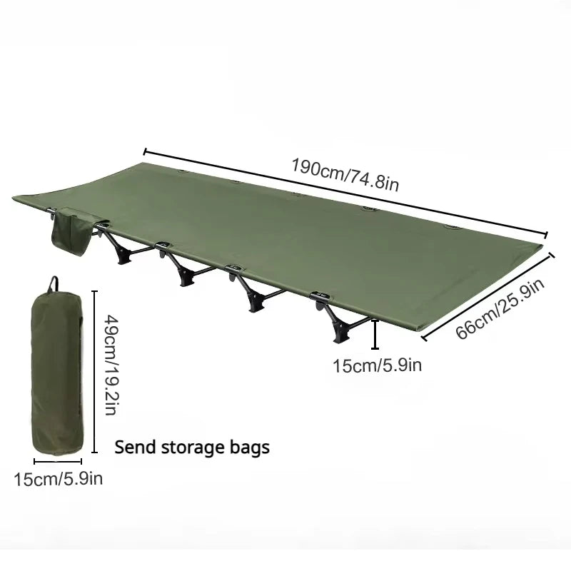 WESTTUNE Camping Cot Outdoor Ultralight Compact Tent Bed Sleeping Cot