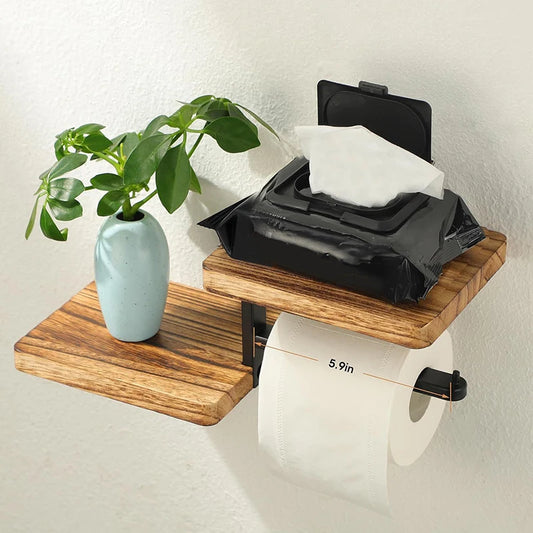 1pcs Wooden Paper Towel Holder