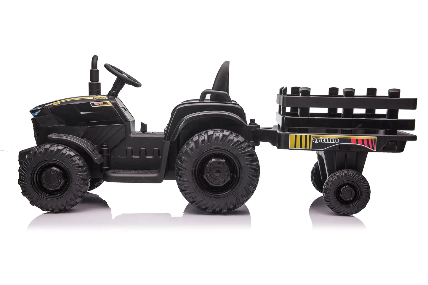 12 V Ride On tractor Toy 35W Dual Motors, 3-Gear-Shift, LED Lights, USB For Aged 3-8