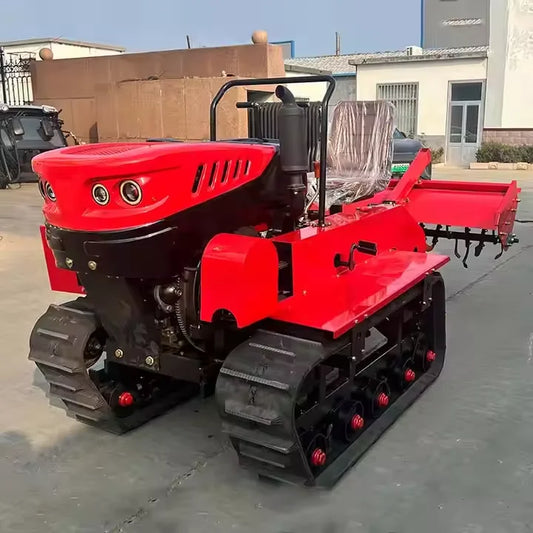 Agricultural Diesel Small Tracked Rotary Tiller Tractor with CE Certification, 50 Horsepower