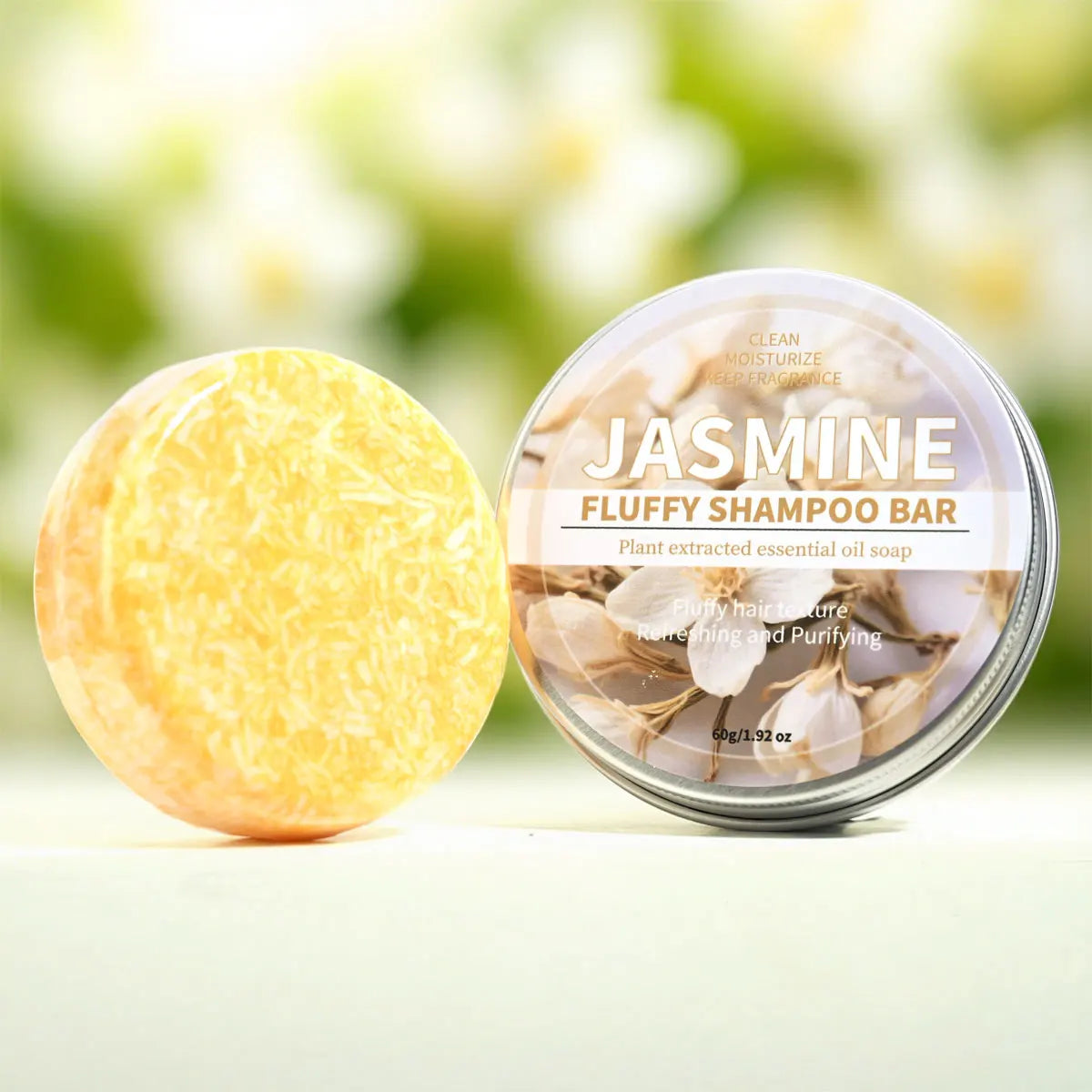 Jasmine essential oil shampoo soap, deep cleansing, nourishing, oil controlling, hair care, daily shampoo soap, handmade soap