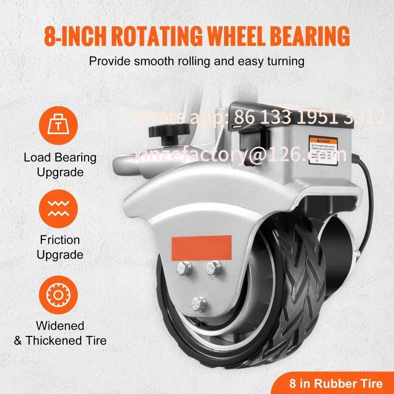 Trailer Dolly 12V Trailer Jockey Wheel with 22 ft/min Speed & Adjustable Height for Moving
