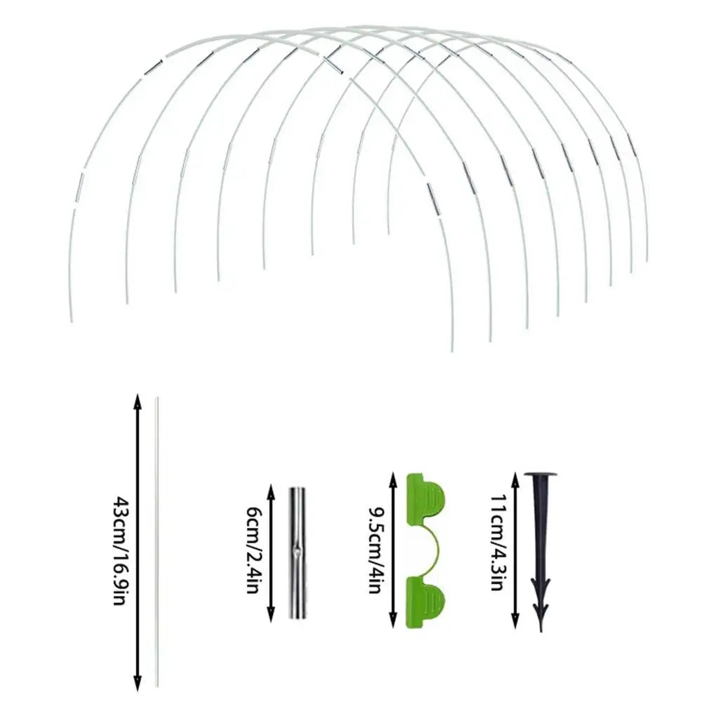 Greenhouse Hoops Long Greenhouse Hoops Grow Tunnel Garden Bed Stakes