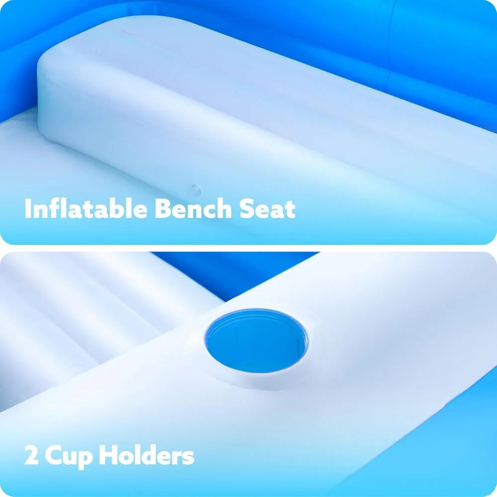 JOYFY 120" x 72" x 22" Full-Sized Inflatable  Summer Family  Swimming Pool