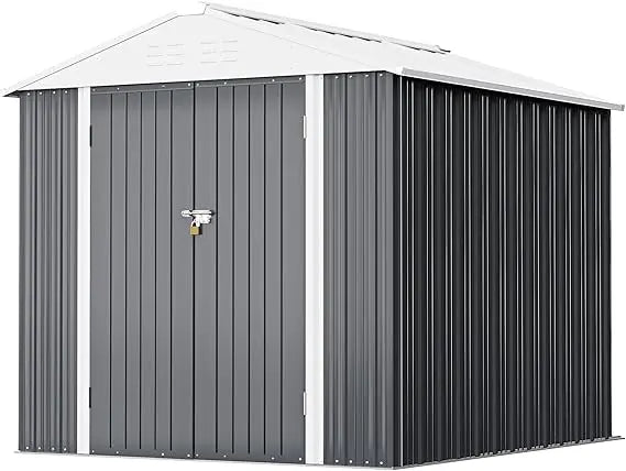 Outdoor Storage Shed 6FT x 4FT, Steel Utility Tool Shed
