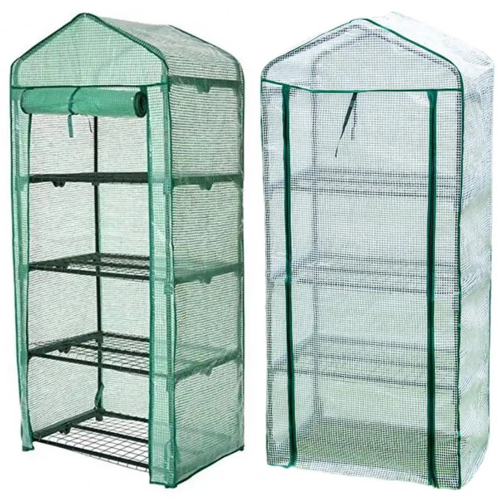 Portable PVC Greenhouse Cover Foldable Anti-Aging Greenhouse Cover Frame not included