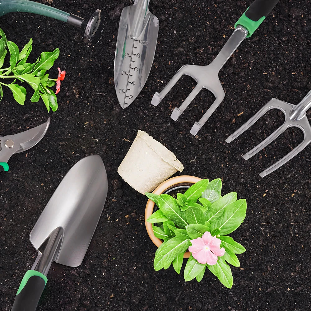 11-Piece Outdoor Garden Tool Set – Ergonomic Grip & Rustproof Pruning Tools