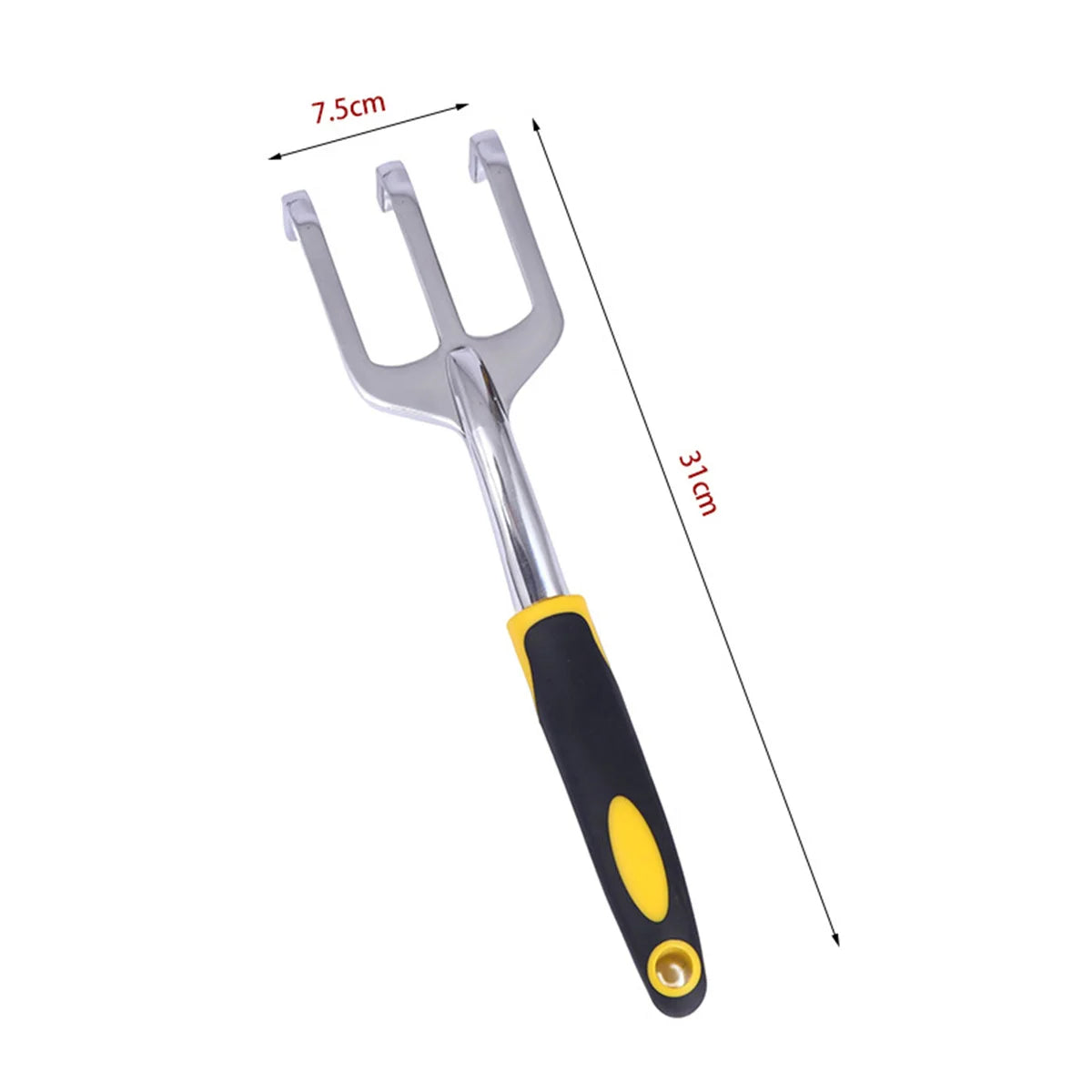 Garden Tool Hand Trowel, Rake, Cultivator, Weeder Tools with Ergonomic Handle,