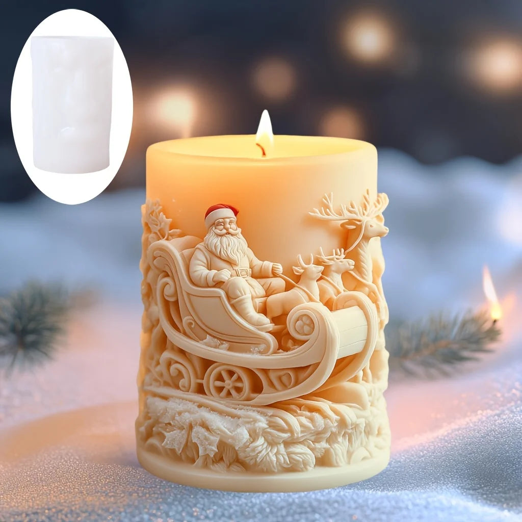Christmas House Fragrance Candle Silicone Mold