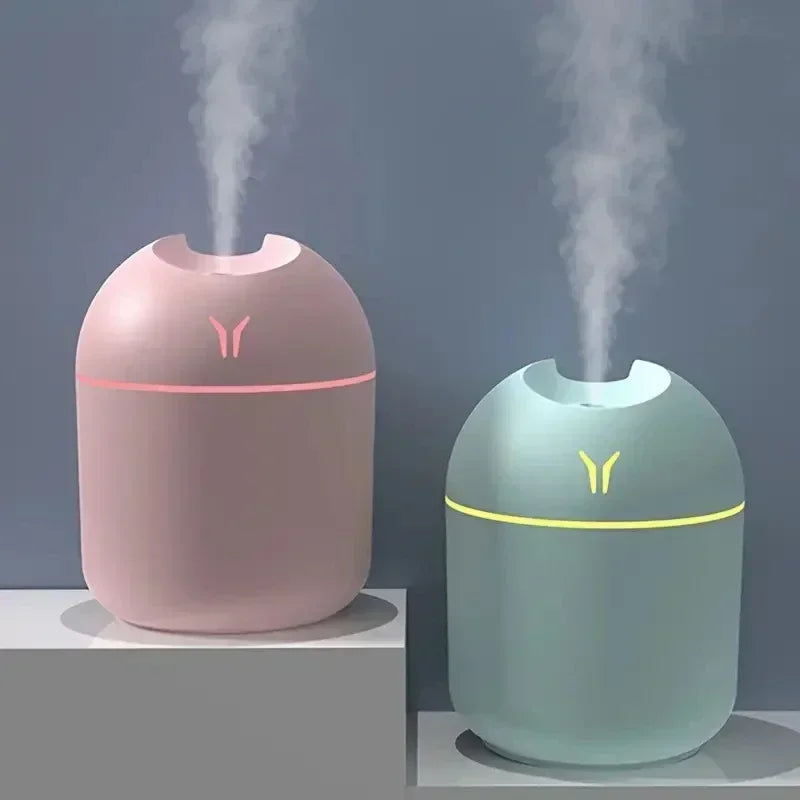 Compact USB Aroma Diffuser & Humidifier with LED Night Light