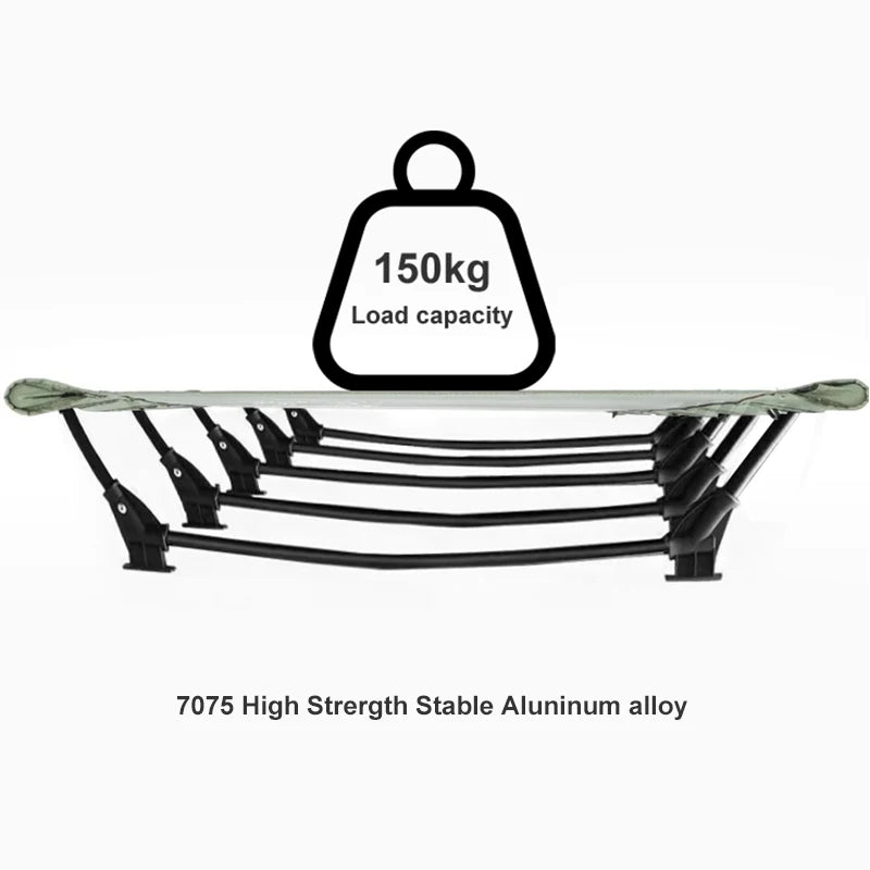 WESTTUNE Camping Cot Outdoor Ultralight Compact Tent Bed Sleeping Cot