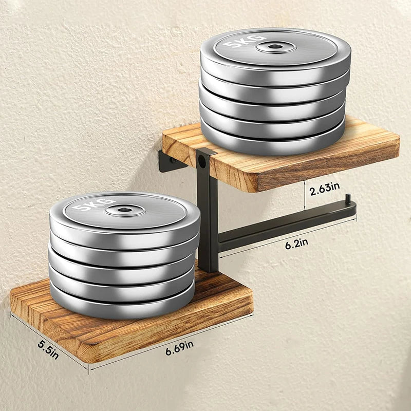 1pcs Wooden Paper Towel Holder