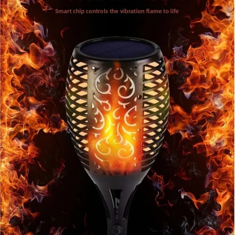12 LED Solar Flame Torch Lights Outdoor – Waterproof Garden Lighting