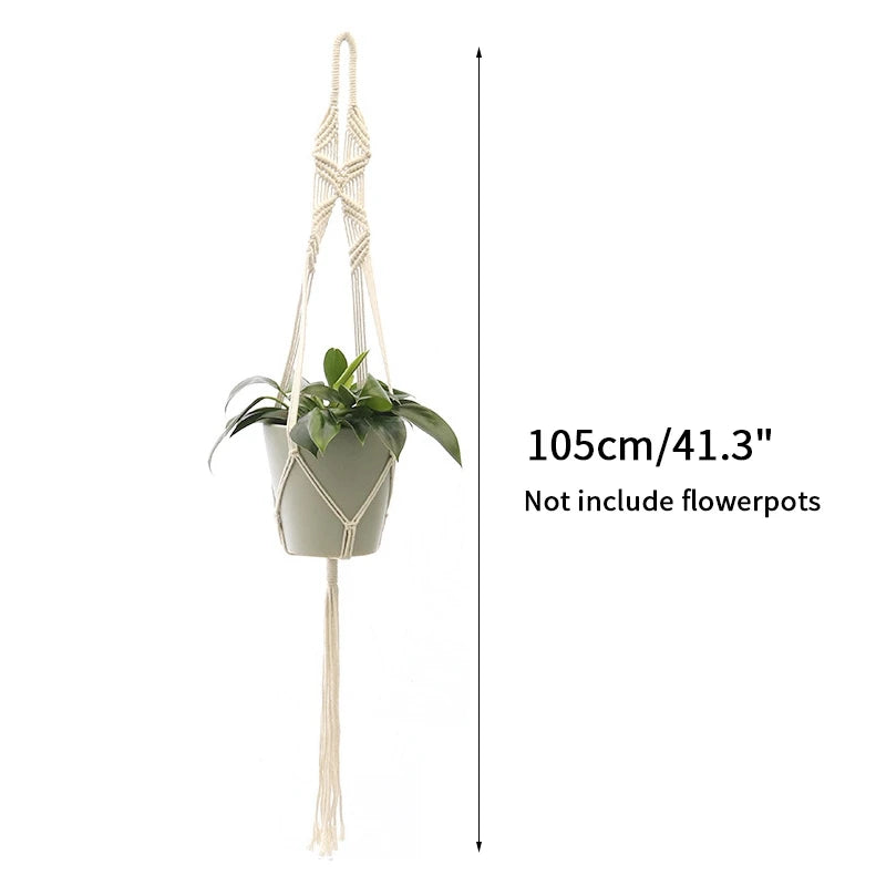 Plant Hanging Basket Handmade Macrame
