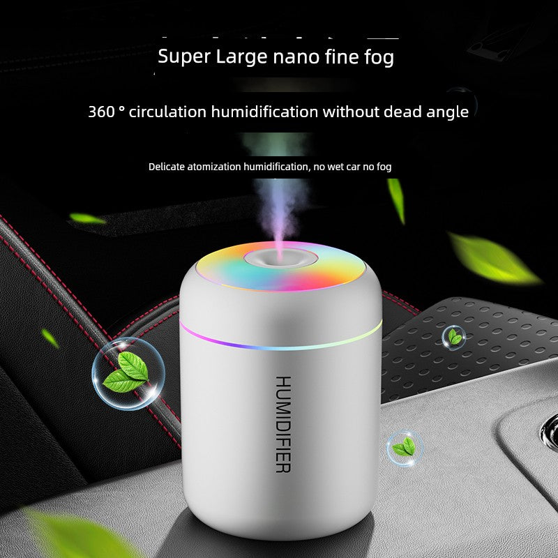Compact USB Aroma Diffuser & Humidifier with LED Night Light