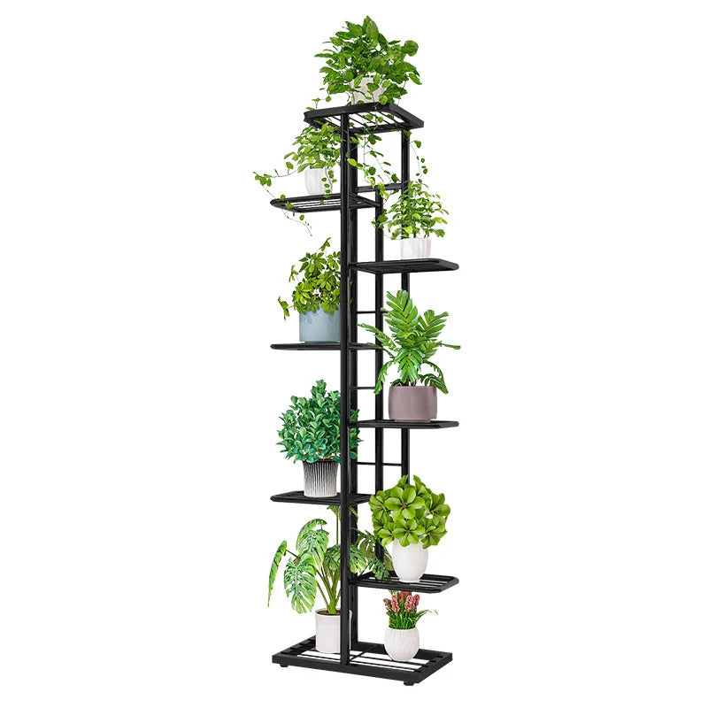 Shining Stand For Flowers Iron 6/7/8 Layers Plant Holder Rack Home Garden Decoration