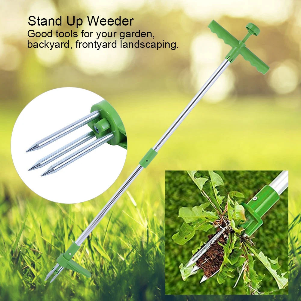 Garden Tools Portable  Puller Stand Up er Long Handle Garden Lawn Root Killer Remover Tool
