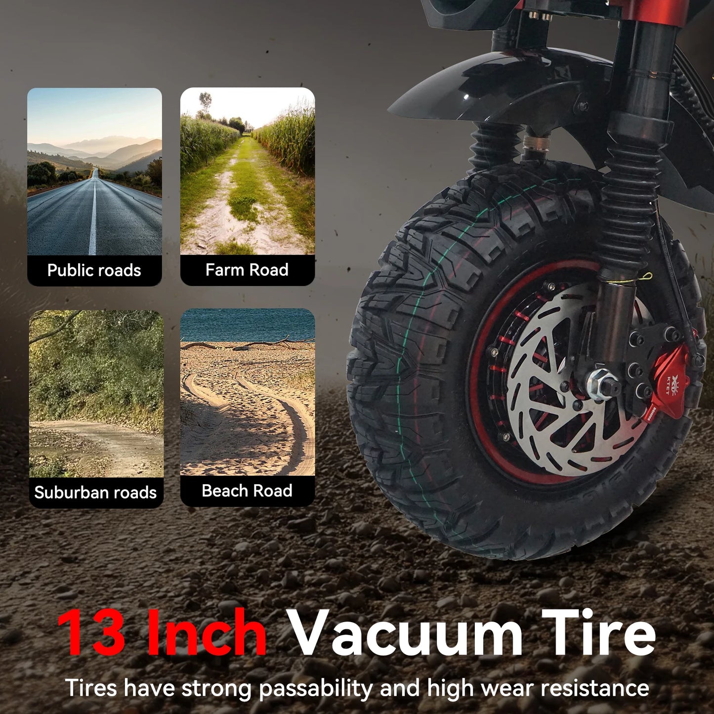JL86 Electric Scooter 10000W Dual-Motor 60V40Ah 52Mph 75Mile Bluetooth 13 Inch Tire Adults