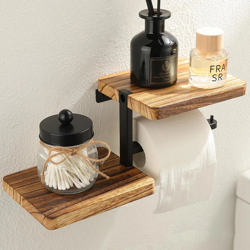 1pcs Wooden Paper Towel Holder