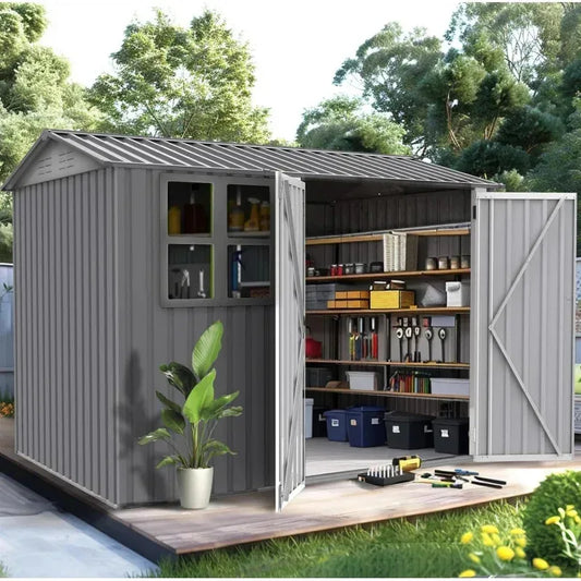 8X 6 FT Outdoor Floor Base.Metal Steel Utility Tool Shed