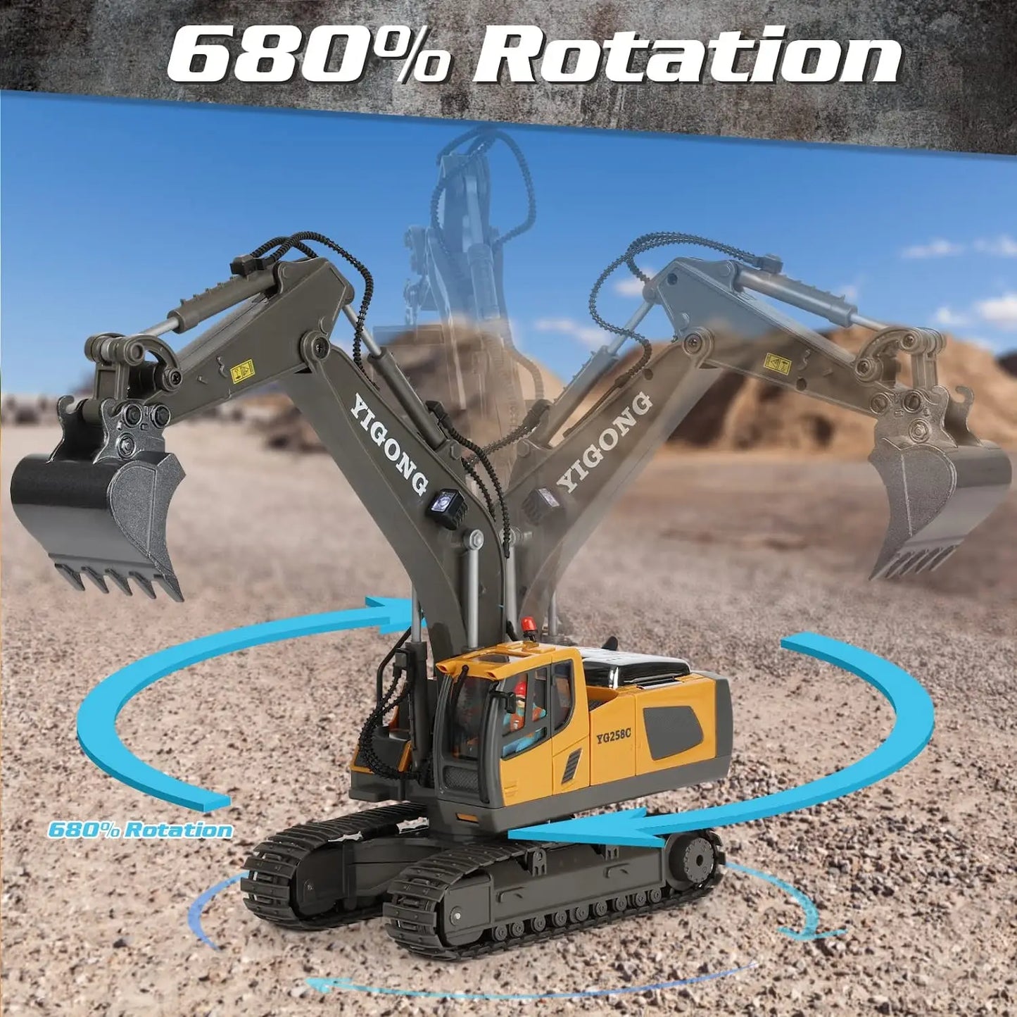 RC Remote Control 1:20 Heavy Equipment Construction Toys