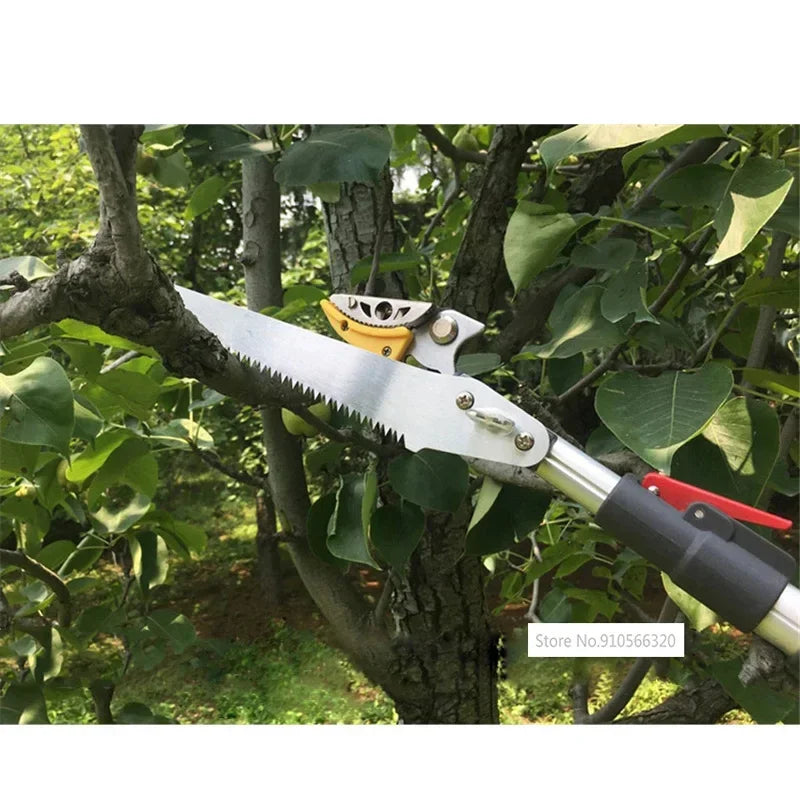 Garden Telescopic Hedge Trimmer Fruit Tree Pruning Shears High Branch Pruning Tool