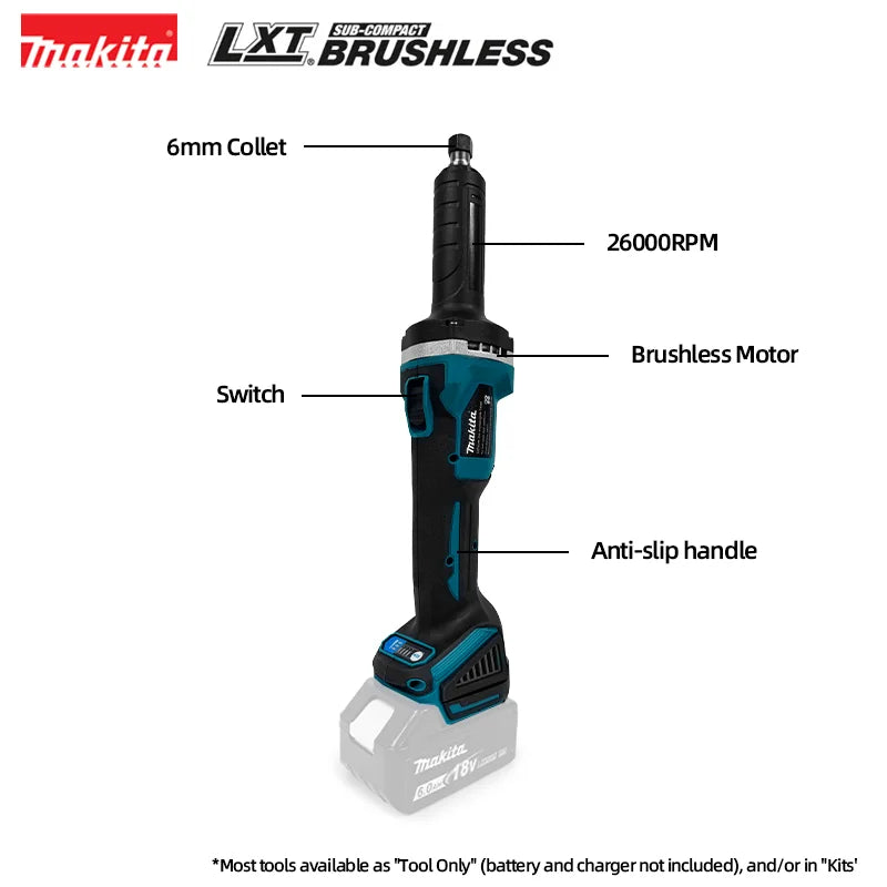 Makita Brushless Die Grinder 4-Speed Polishing Rotary Engraving Tool
