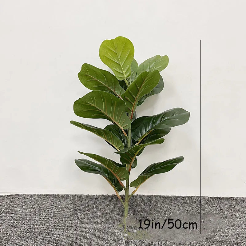 59in Large Artificial Ficus Tree Tropical Plants Green Palm Leafe's Big Monstera Tree Branch